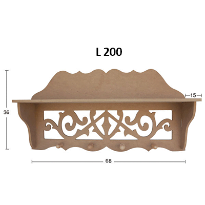 L200 NEWART MDF HANGER 68/15/36 - L 200 - Image 1