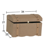 NEWART MDF CHEST 34/25/21CM - SA 409