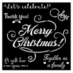 STAMPERIA MEDIA STENCIL - TEMPLATE 18 X 18 CM - KSTDQ-72