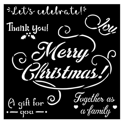 KSTDQ72_1 STAMPERIA MEDIA STENCIL - TEMPLATE 18 X 18 CM - KSTDQ-72 - Image 1