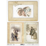 ITD COLLECTION DECOUPAGE RICE PAPER A4 - R1027