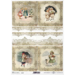 ITD COLLECTION DECOUPAGE RICE PAPER A4 - R1307