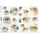 ITD COLLECTION DECOUPAGE RICE PAPER A4 - R1492