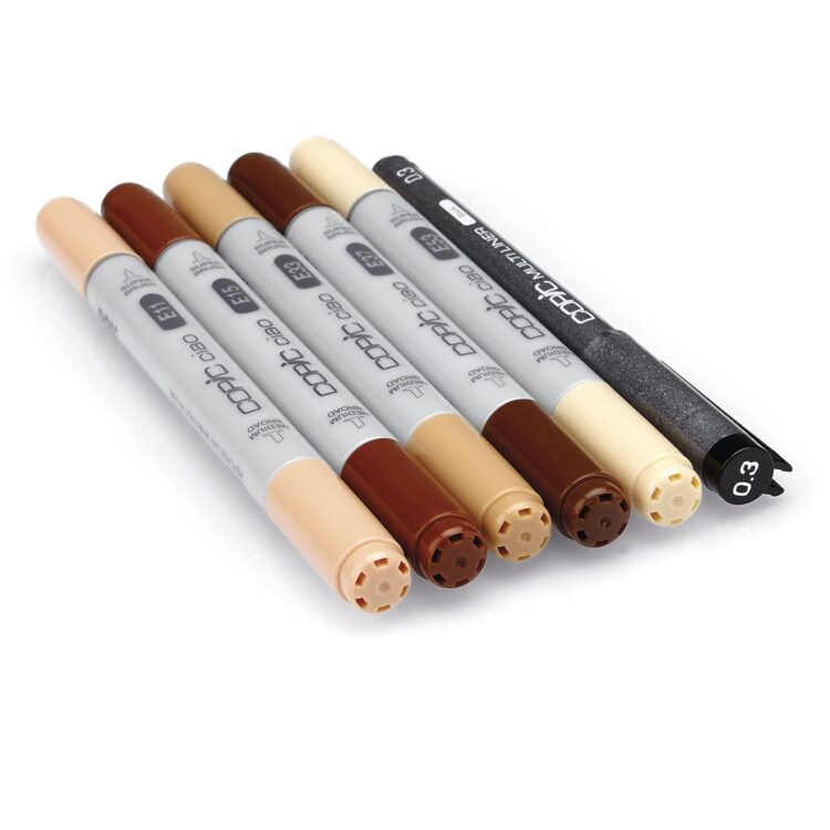 COPIC CIAO SET - 5+1 PORTRAIT COLOURS 2 - Image 2