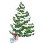 SIZZIX THINLITS CUT PUNCHES - LAYERED CHRISTMAS TREE