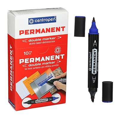 Untitled-8 CENTROPEN PERMANENT DOUBLE MARKER - BLUE - Image 1