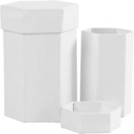 CREATIV CARDBOARD BOX WHITE ASSORTED - 4.5/7 CM, 6/9 CM - Image 2