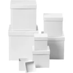 CREATIV SQUARE CARDBOARD BOX FOR DECORATION 23/23 CM