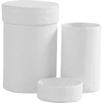 CREATIV CARDBOARD ROUND BOX WHITE ASSORTED - 4.5/7 CM, 6/9 CM