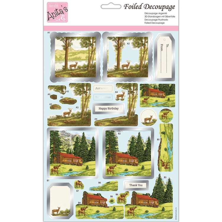 folia 2.jpg DOCRAFTS FOILED DECOUPAGE - DEER VALLY ANT 169941 - Image 1