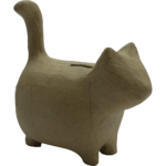 DECOPATCH STOKING CAT PAPIER-MÂCHÉ PIGGY BANK - AC841C