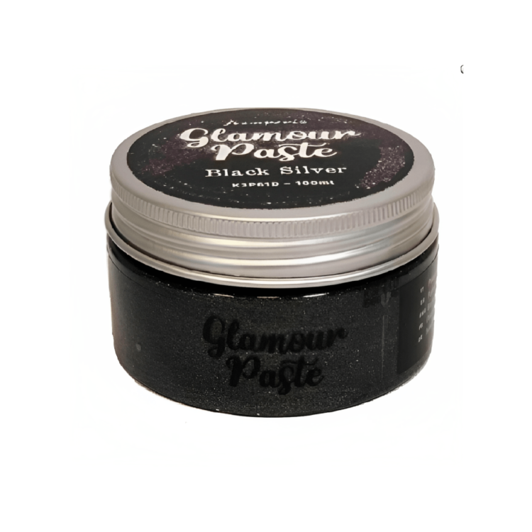 Untitled-1 STAMPERIA GLAMOUR PASTE 100ML - BLACK SILVER K3P61D - Image 1