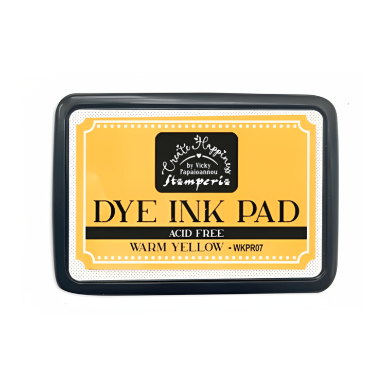 STAMPERIA DYE INK PAD PIGMENT PAD WKPR07 WARM YELLOW - Image 1