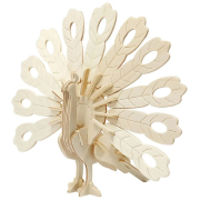 CREATIV 3D WOODEN PUZZLE PEACOCK 580501