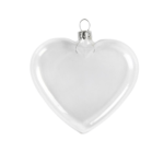 CREATIV GLASS HEART, H: 7.8 CM. W: 9 CM