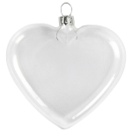 CREATIV GLASS HEART, H: 7.8 CM. W: 9 CM