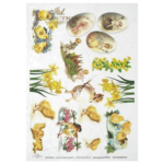 ITD COLLECTION DECOUPAGE RICE PAPER A4 - R0073