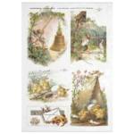 ITD COLLECTION DECOUPAGE RICE PAPER A4 - R0307