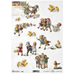 ITD COLLECTION DECOUPAGE RICE PAPER A4 - R1082