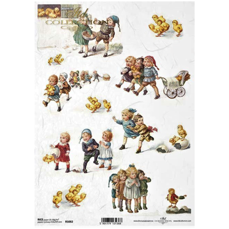 ITD COLLECTION DECOUPAGE RICE PAPER A4 - R1082 - Image 1