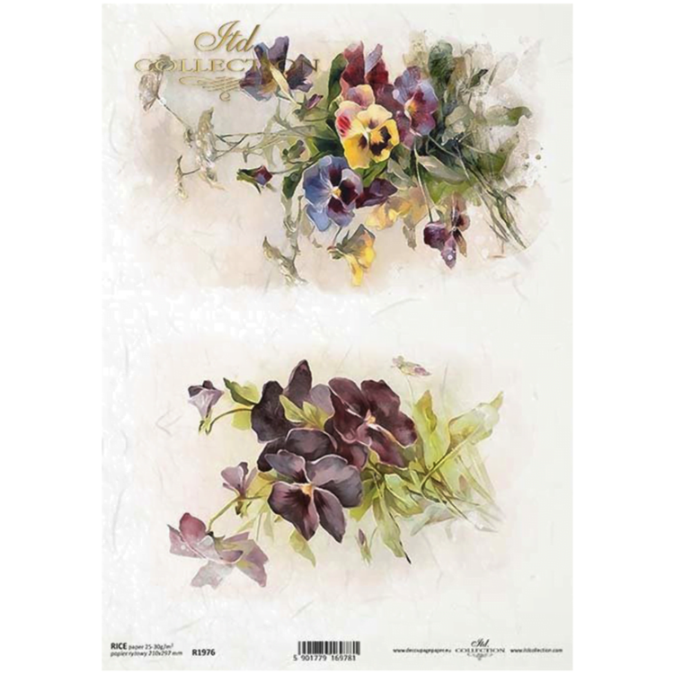 ITD COLLECTION DECOUPAGE RICE PAPER A4 - R1976 - Image 1