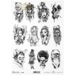 ITD COLLECTION DECOUPAGE RICE PAPER A4 - R1949
