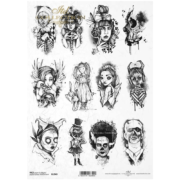 ITD COLLECTION DECOUPAGE RICE PAPER A4 - R1949