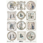 ITD COLLECTION DECOUPAGE RICE PAPER A4 - R2118