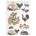 ITD COLLECTION DECOUPAGE RICE PAPER A4 - R0306