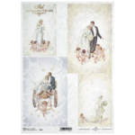 ITD COLLECTION DECOUPAGE RICE PAPER A4 - R0655