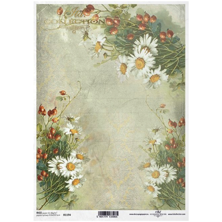 ITD COLLECTION DECOUPAGE RICE PAPER A4 - R1194 - Image 1