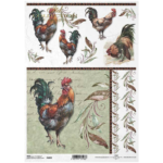 ITD COLLECTION DECOUPAGE RICE PAPER A4 - R1092