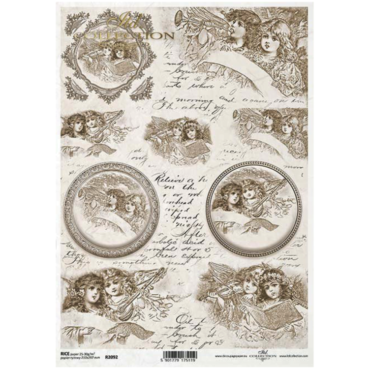 itd 57 ITD COLLECTION DECOUPAGE RICE PAPER A4 - R2092 - Image 1