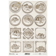 ITD COLLECTION DECOUPAGE RICE PAPER A4 - R2089
