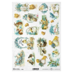 ITD COLLECTION DECOUPAGE RICE PAPER A4 - R0830
