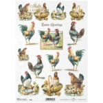ITD COLLECTION DECOUPAGE RICE PAPER A4 - R0846