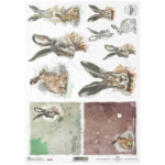 ITD COLLECTION DECOUPAGE RICE PAPER A4 - R1570