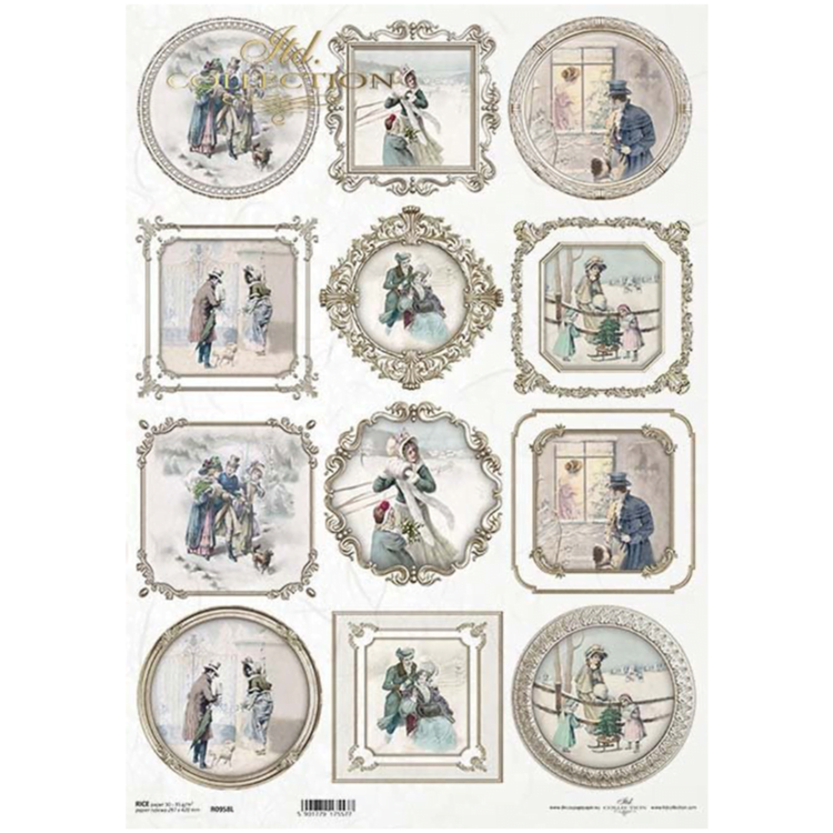 itd 82 ITD COLLECTION DECOUPAGE RICE PAPER A3 - R0958L - Image 1
