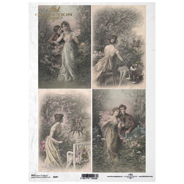 itd 9 ITD COLLECTION DECOUPAGE RICE PAPER A4 - R0697 - Image 1