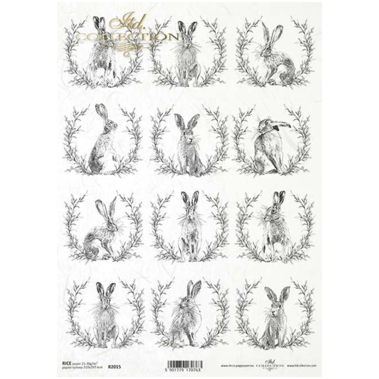 ITD COLLECTION DECOUPAGE RICE PAPER A4 - R2015 - Image 1