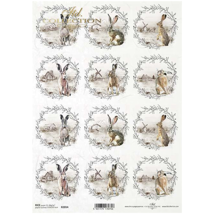 ITD COLLECTION DECOUPAGE RICE PAPER A4 - R2014 - Image 1