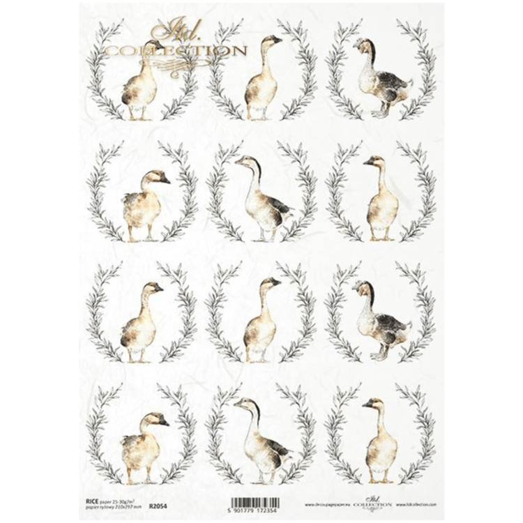 ITD COLLECTION DECOUPAGE RICE PAPER A4 - R2054 - Image 1