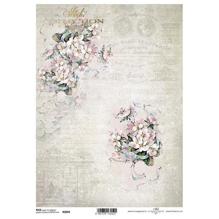 itd 96 ITD COLLECTION DECOUPAGE RICE PAPER A4 - R2059 - Image 1
