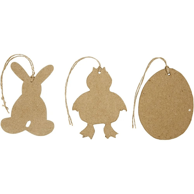 wood easter CREATIV EASTER FIGURINES H: 10 CM, 6 PCS. - Image 1