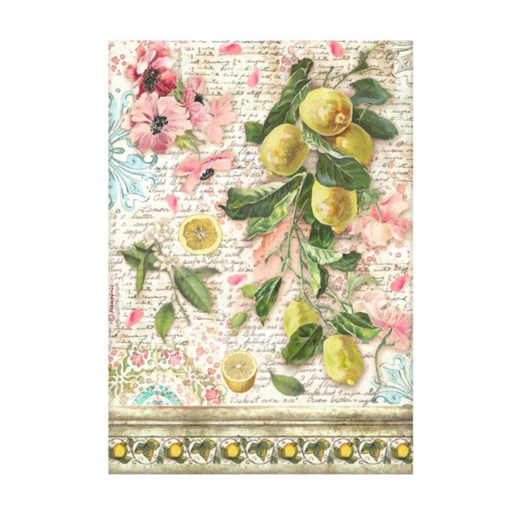 DFSA4741_1 STAMPERIA BLUE DREAM DECOUPAGE RICE PAPER A4 - DFSA4741 - Image 1
