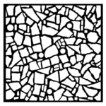STAMPERIA BLUE DREAM STENCIL - PATTERN 18 X 18 CM - KSTDQ80