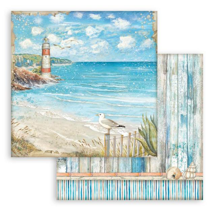 SBB911_1 STAMPERIA BLUE DREAM DESIGNER CARDBOARD 30.5/30.5CM - SBB911 - Image 1