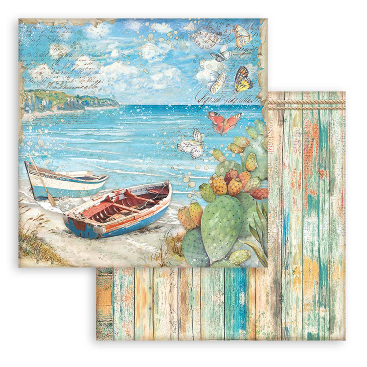 STAMPERIA BLUE DREAM PAPER BLOCK 20.3/20.3 CM - SBBS75 - Image 32