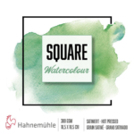 HAHNEMUHLE SQUARE WATERCOLOUR 300G, 10,5/10,5CM, 15L.