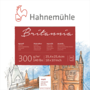 HAHNEMUHLE SKETCHBOOK BRITANIA MATT 300G, 25,4/25,4CM, 30L.